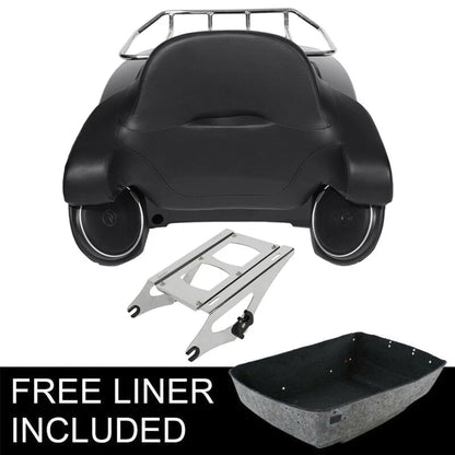 Trunk Backrest Speakers Mount Rack for Harley Touring (2014–2026)