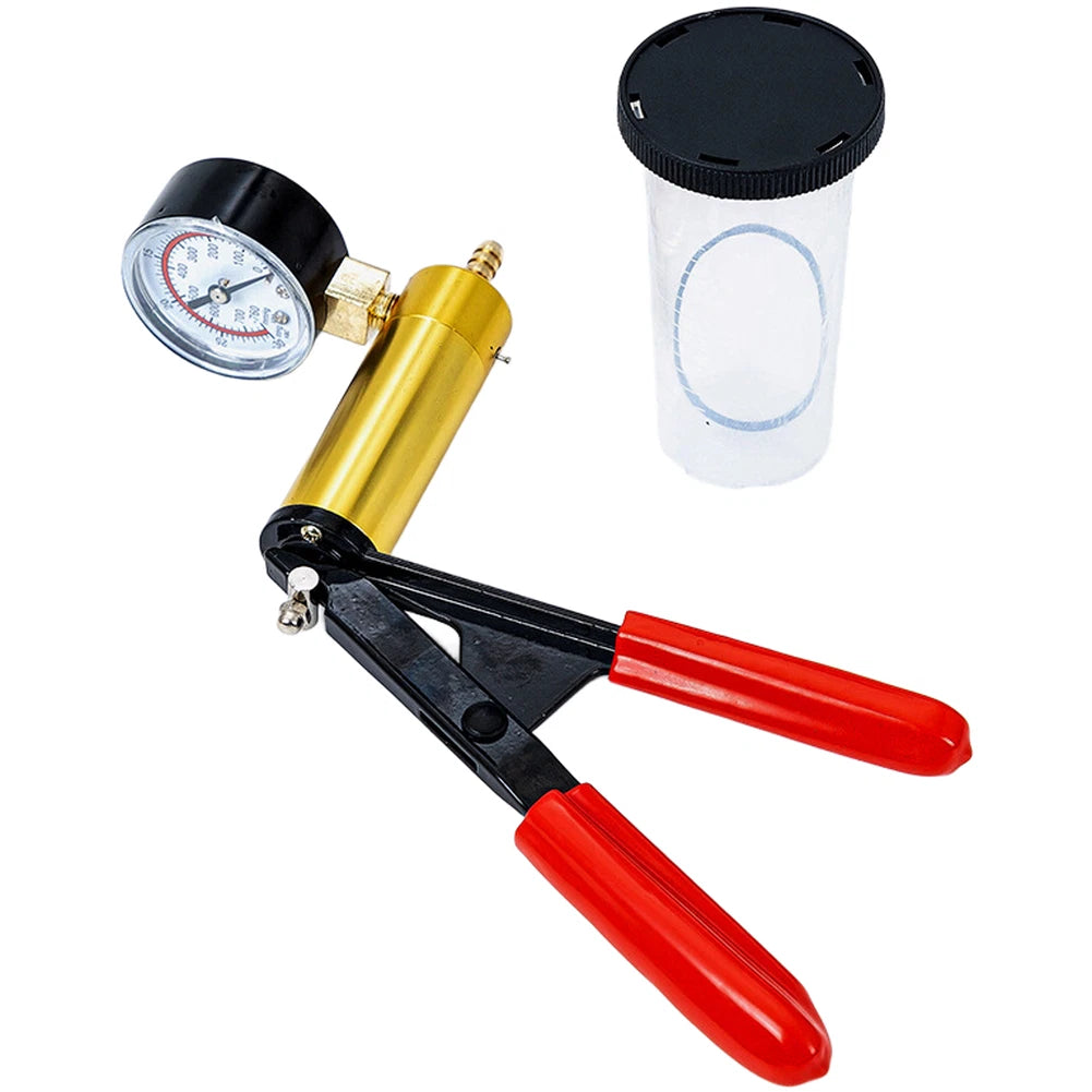 Brake Bleeding Kit Manual Vacuum Pump for Universal Use (Portable Aluminum)