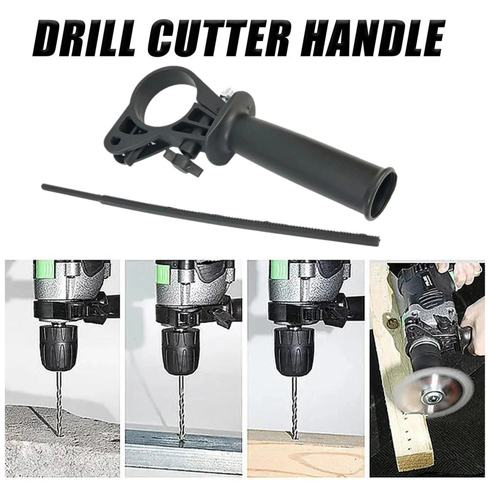 Drill Handle Fittings Inner Ring 40-43mm Plastic + Metal with Ruler