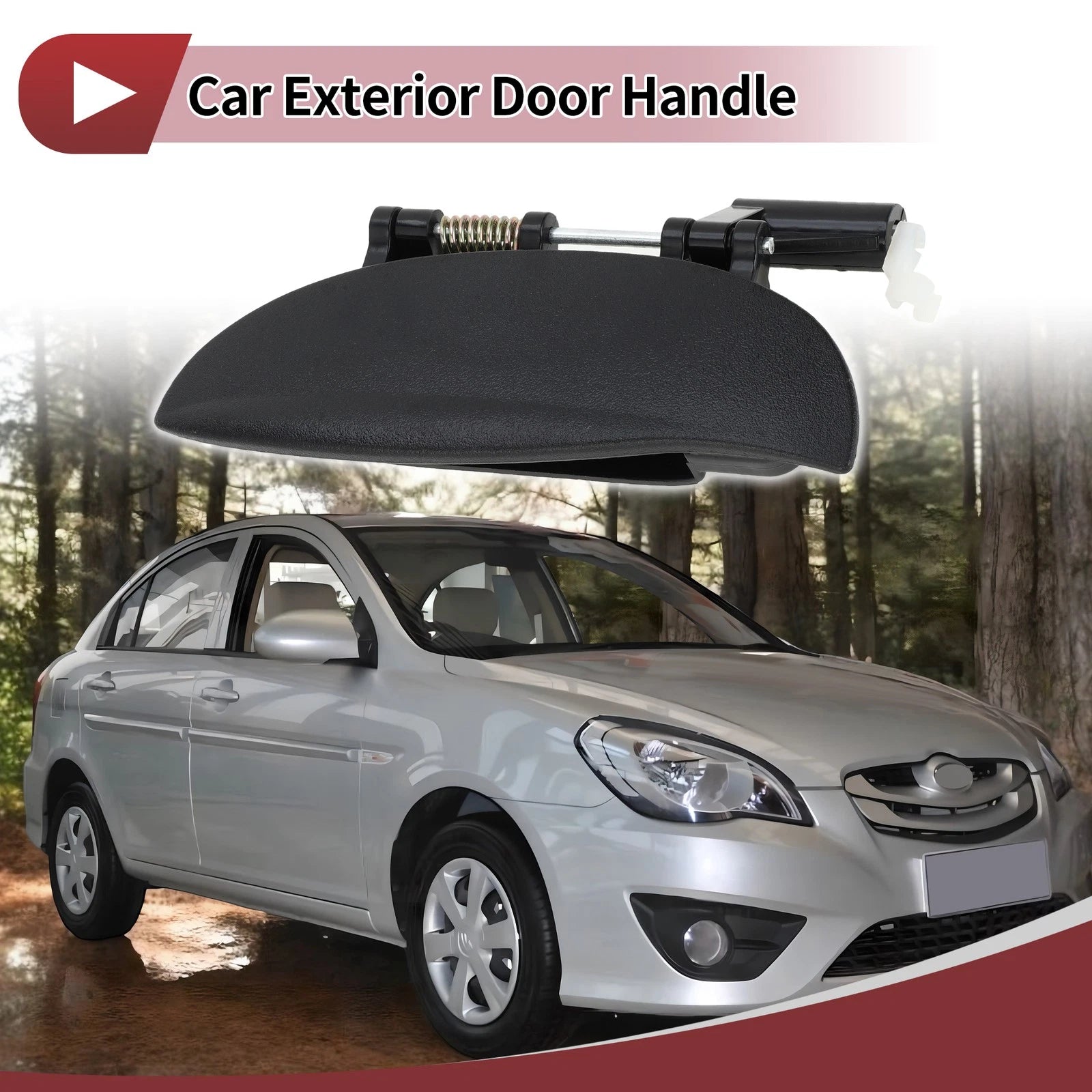 Exterior Door Handle Front Left Replacement for Hyundai Atos (2005–2010)
