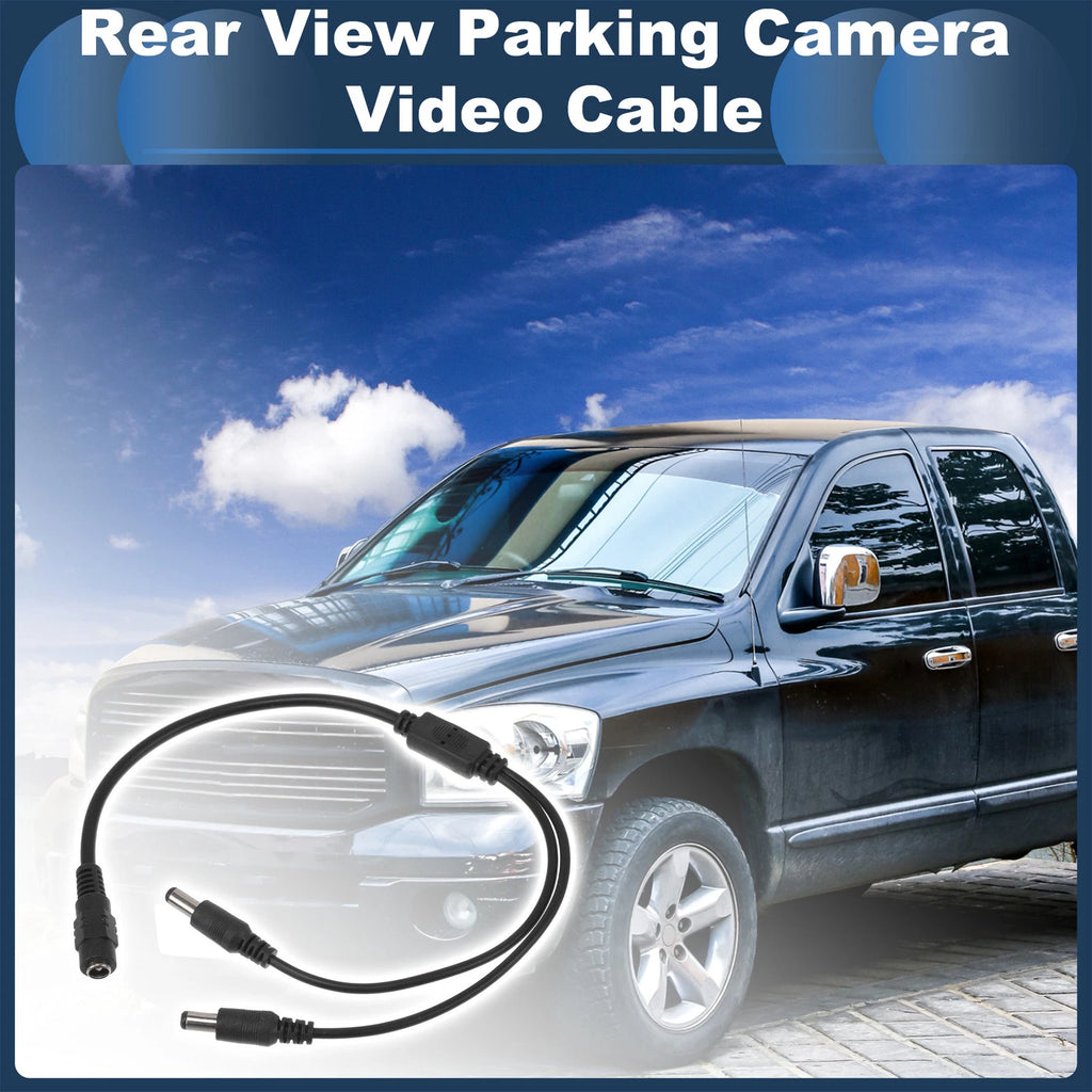 2X Reverse Rear View Parking Camera Video Cable for (0.37M)