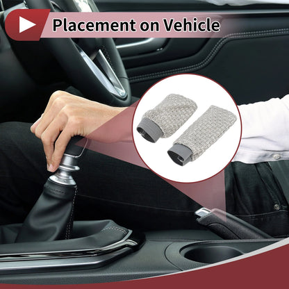 Gear Knob Protector & Handbrake Cover for Universal Cars (Gray)
