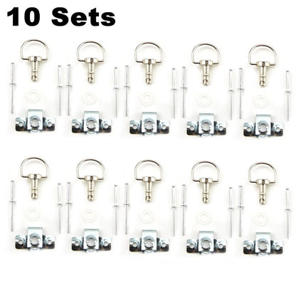 New 10 Sets Motorcycle 1/4 Turn Quick Release Race Fairing Fasteners Rivet 17MM