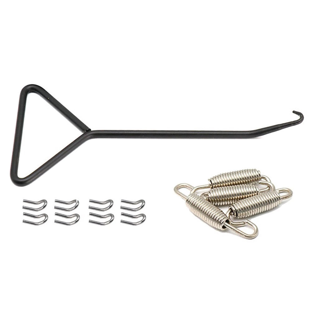 Set of 4 Exhaust Pipe Muffler Mounting Springs Hooks for Universal Motorcycle