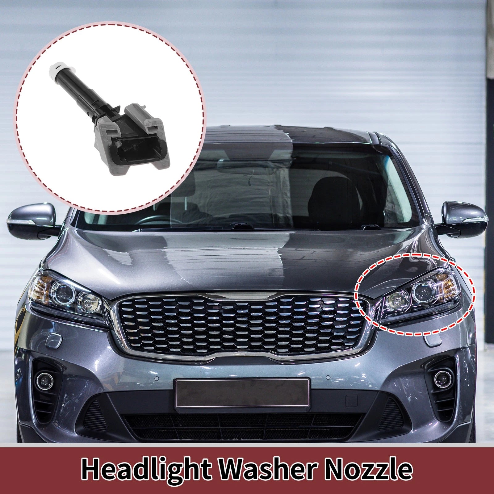 Front Driver Side Headlight Washer Nozzle for Mitsubishi ASX (2010–2020) No.8265A643