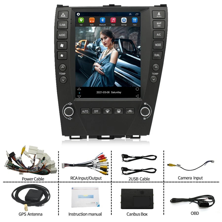 9.7" Android 11 Stereo Radio GPS for Lexus ES Series (2006–2012)