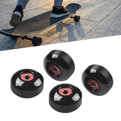 Set of 4 52x32mm 95A PU Indoor Skate Wheels with ABEC-9 Bearings
