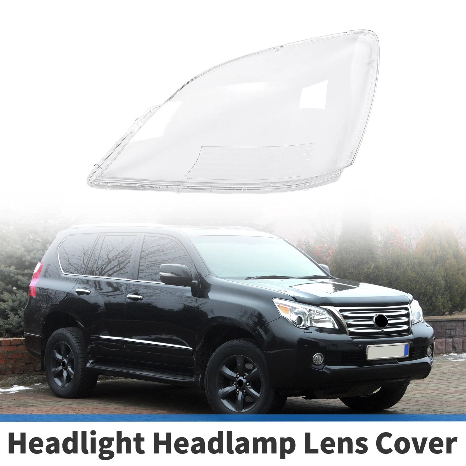 Headlight Lens Cover Front Left Replacement for Lexus GX470 (2003–2009)