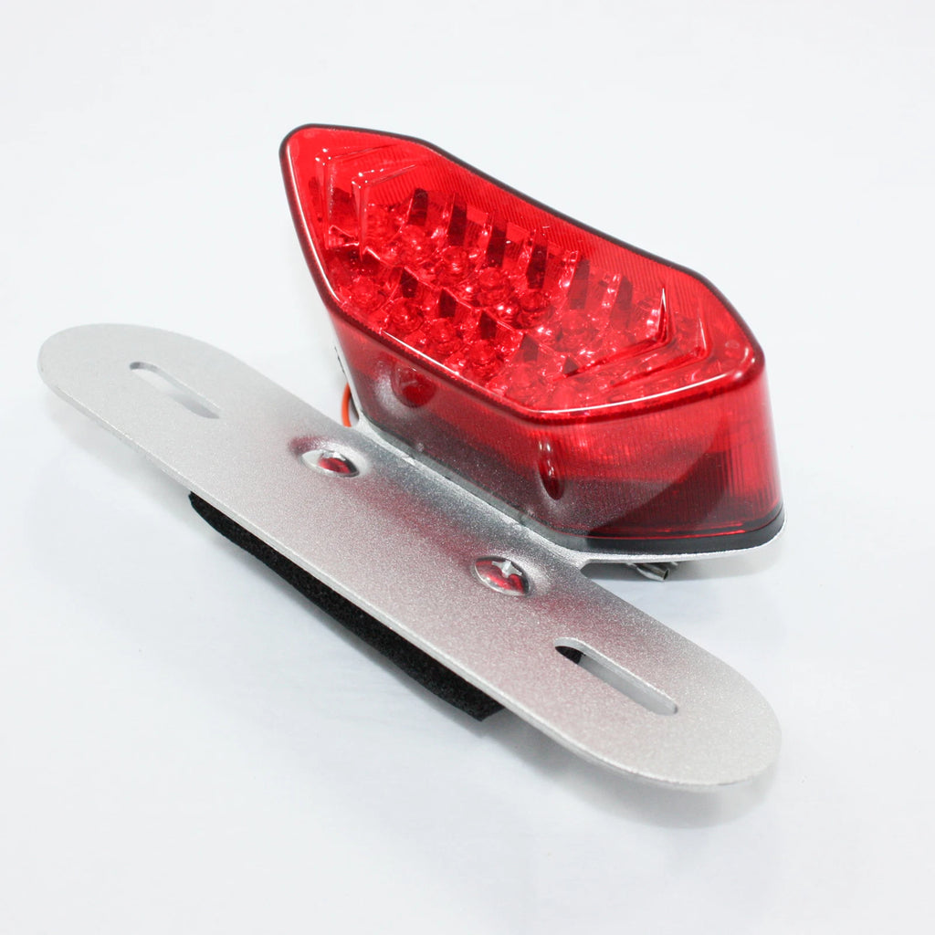 12V Red Brake Tail Light Indicator for PIT Dirt Motorcycle (No Plate)