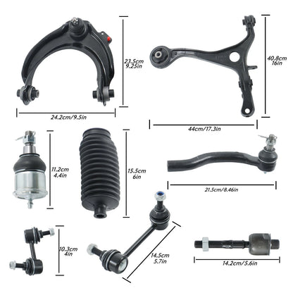 16Pcs Suspension Kit Front Lower Upper Control Arm for Acura TL (2004–2006)