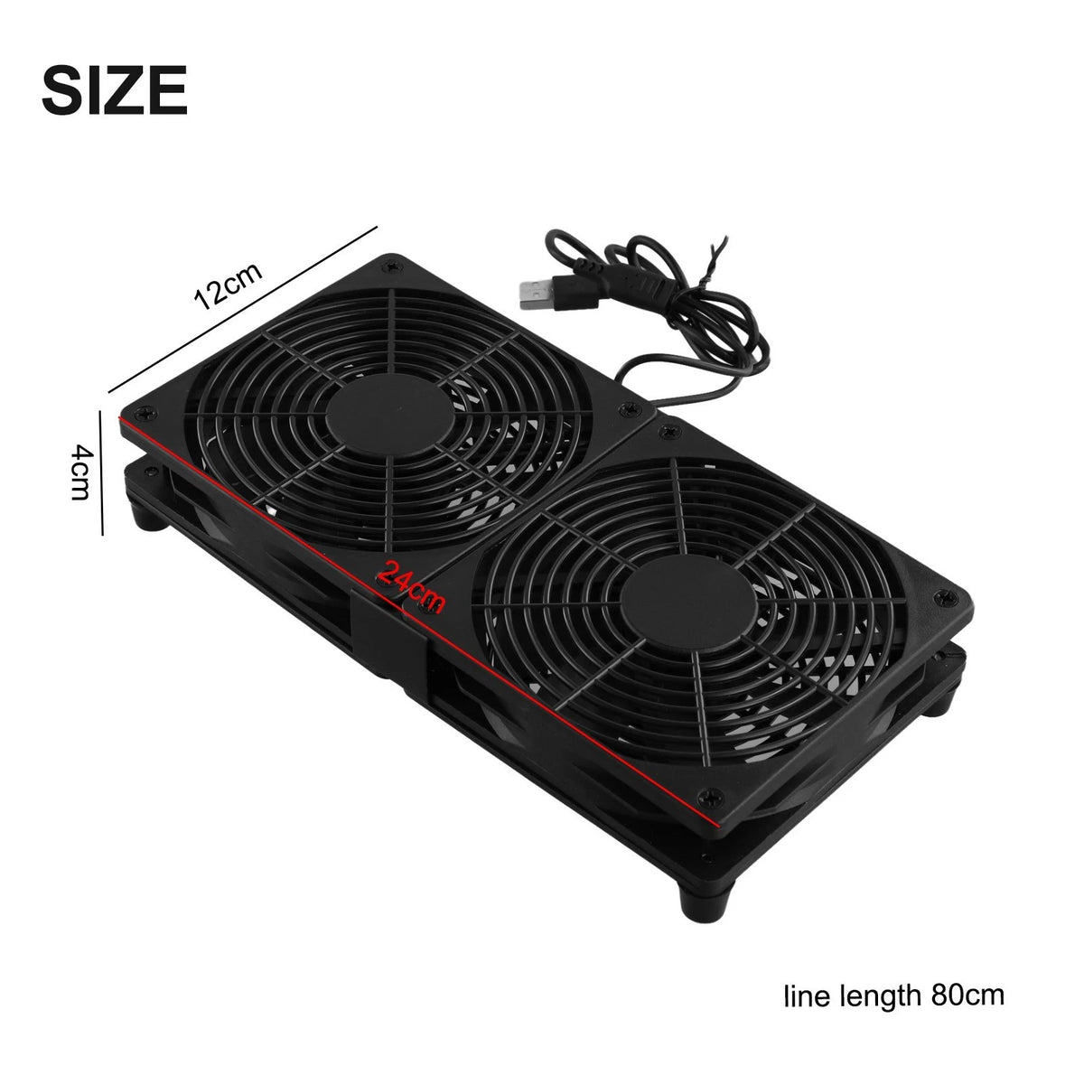 120mm USB Fan for AV Receivers Cabinets (No Specific Years)