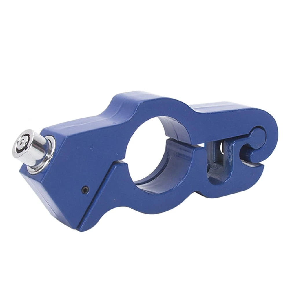 Handlebar Lock for Motorcycle Scooter ATV (Anti-Theft, Blue)