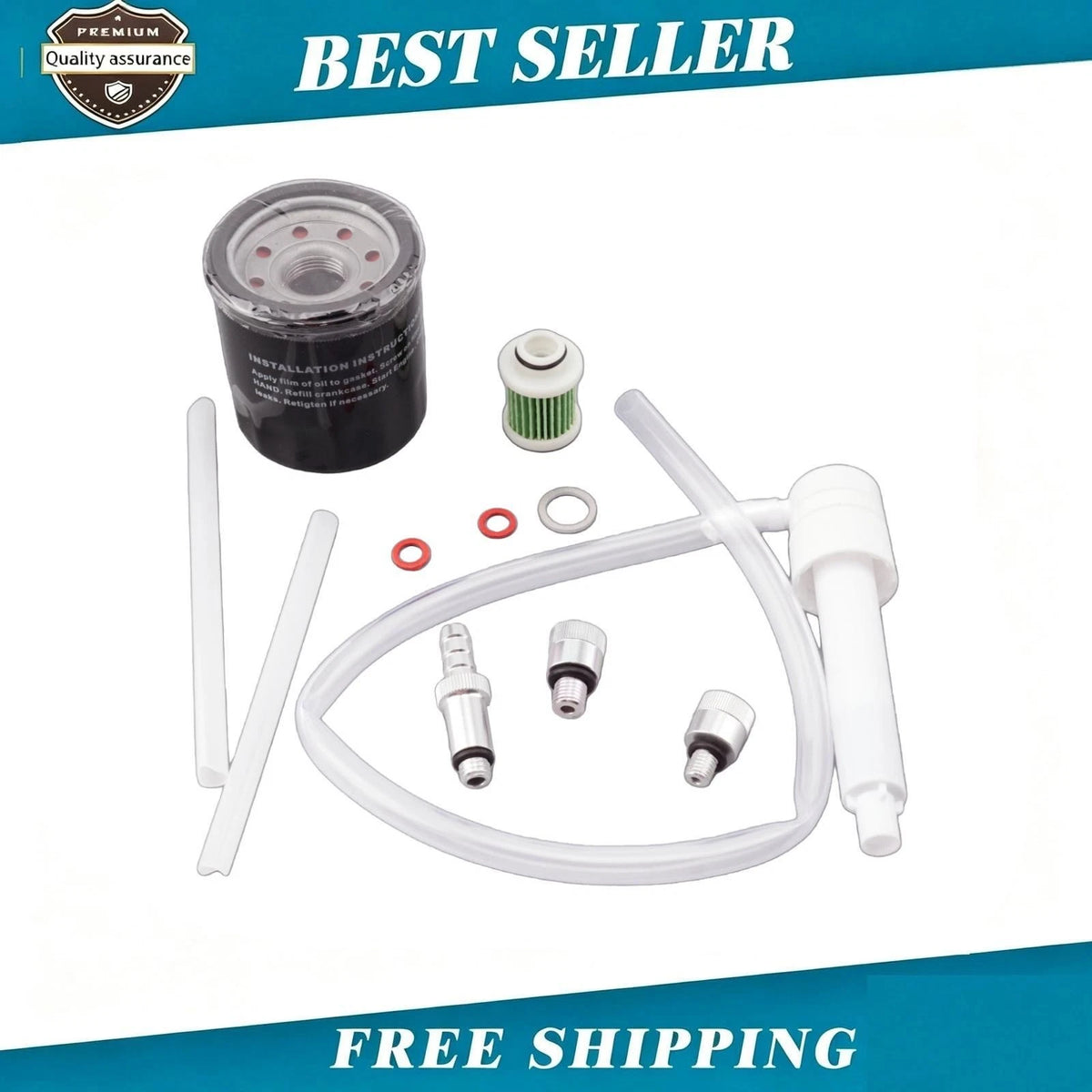 For Outboard Oil & Filter Change Kit Yamaha Oil Filter 1WD-E3440-00-00