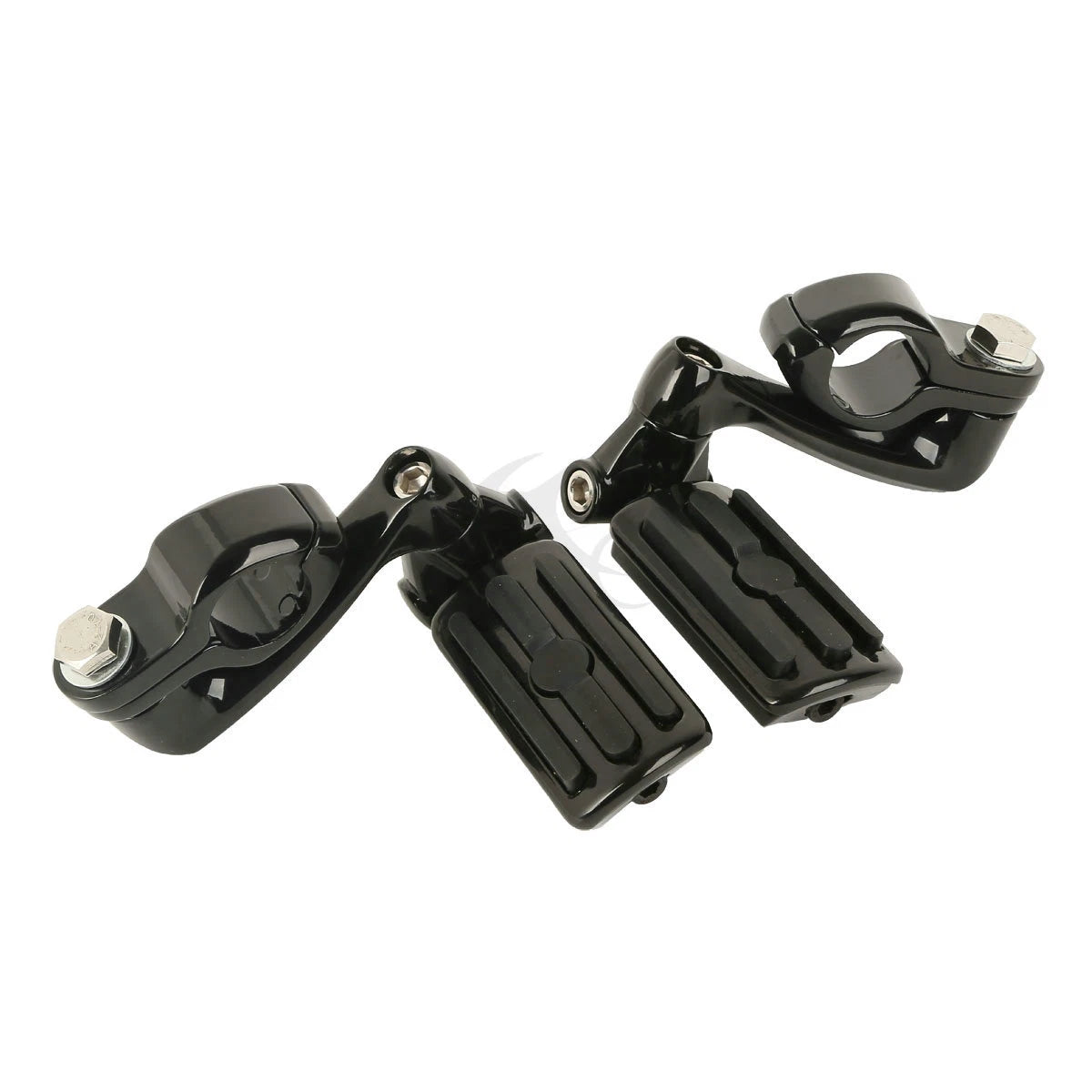 32mm Engine Guard Highway Footpeg Mount Kit for Motorcycle (360° Adjustable)