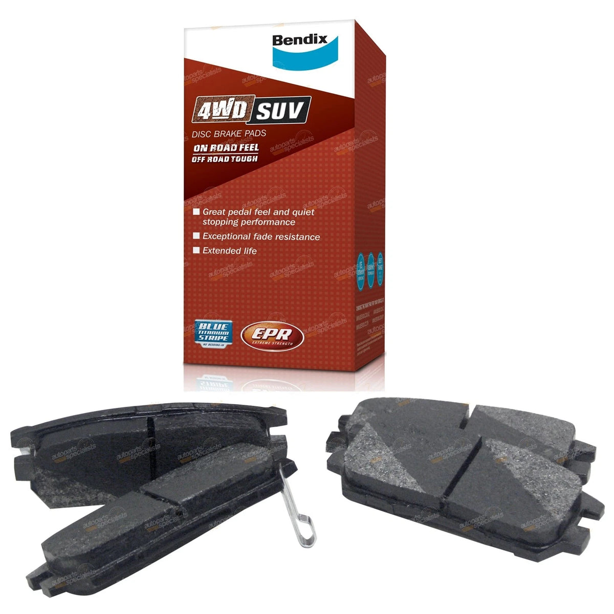 Set of 4 Bendix Rear Disc Brake Pads for Mitsubishi Nimbus UG (1998–2004)