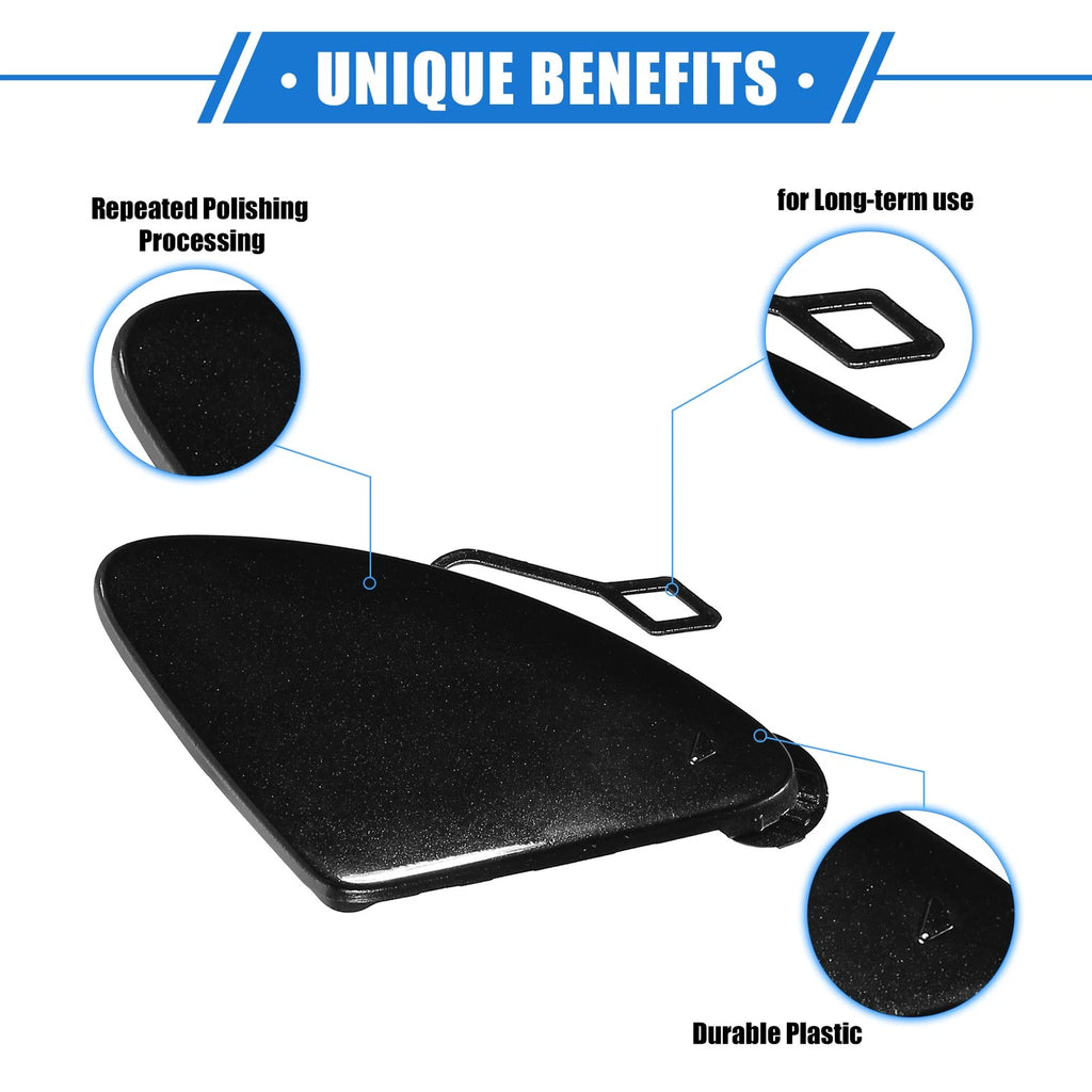 Front Bumper Tow Hook Eye Cover Cap for BMW 3 Series (2012–2015) Black