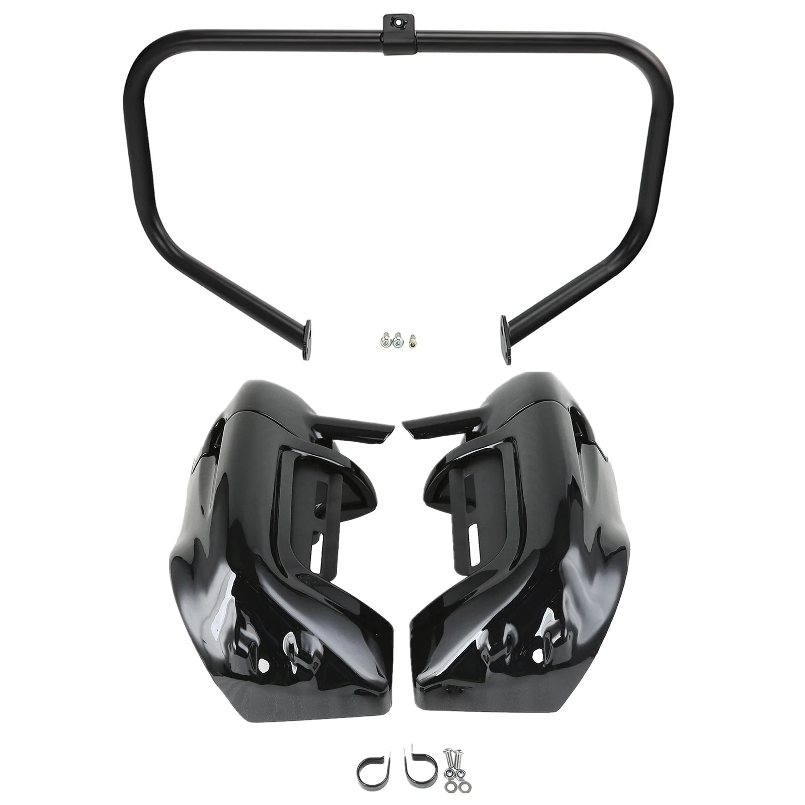Lower Vented Fairings & Engine Crash Bar for Harley Touring Glide (1997–2008)