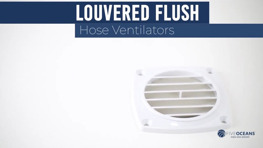 2X 3-Inch Louvered Hose Ventilators for (White)