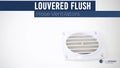 2X 3-Inch Louvered Hose Ventilators for (White)