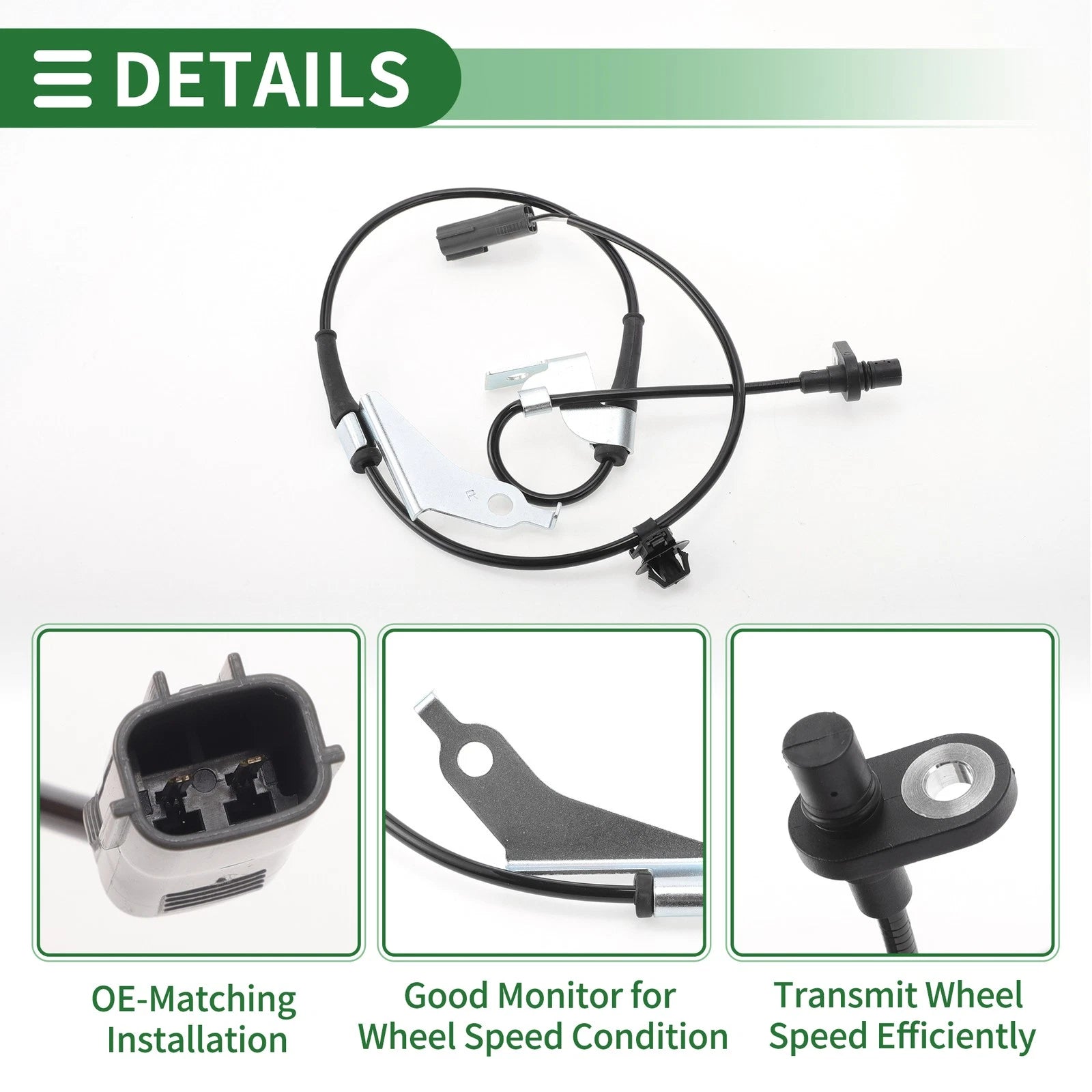 ABS Wheel Speed Sensor No.F1894370X for Mazda RX-8 (2009–2011) Front Right