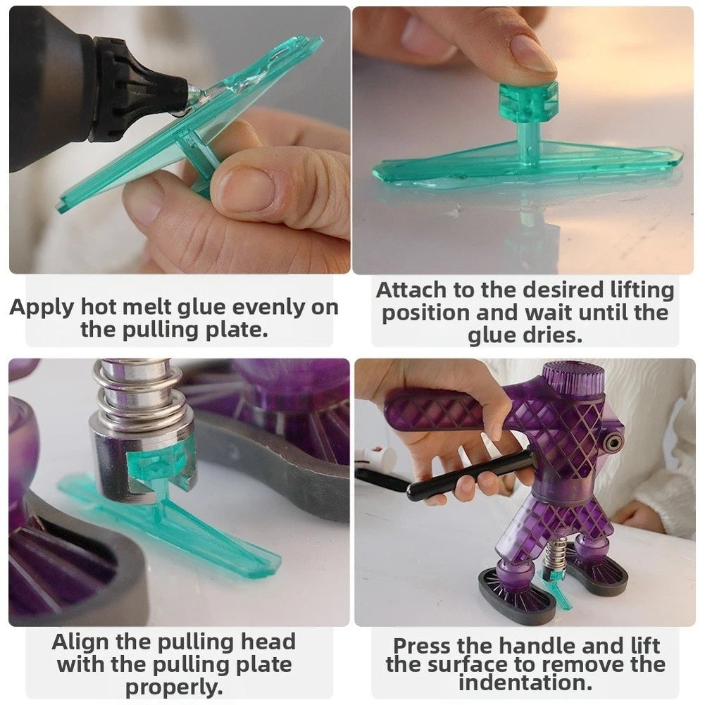 Automotive Dent Removal Pull Tabs Kit for Paintless Car For Body Restoration