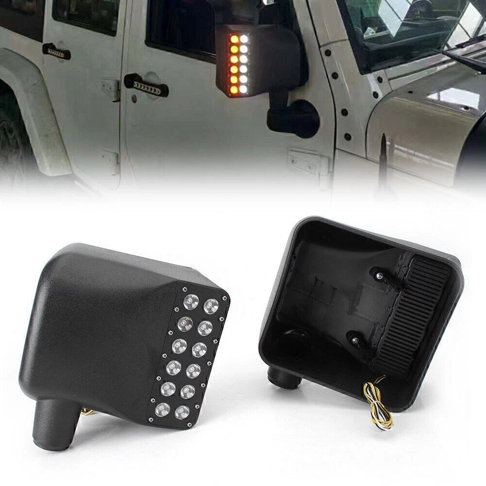 LED Side Mirror Turn Signal Light for Jeep Wrangler (2007–2017)
