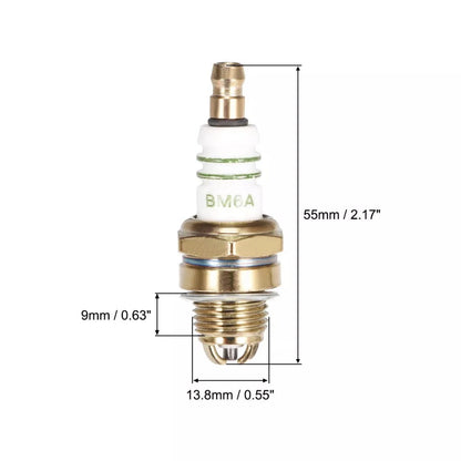 1X BM6A Spark Plug for Chainsaw Lawn Mower Strimmer (M7 L7T CJ8 1560)
