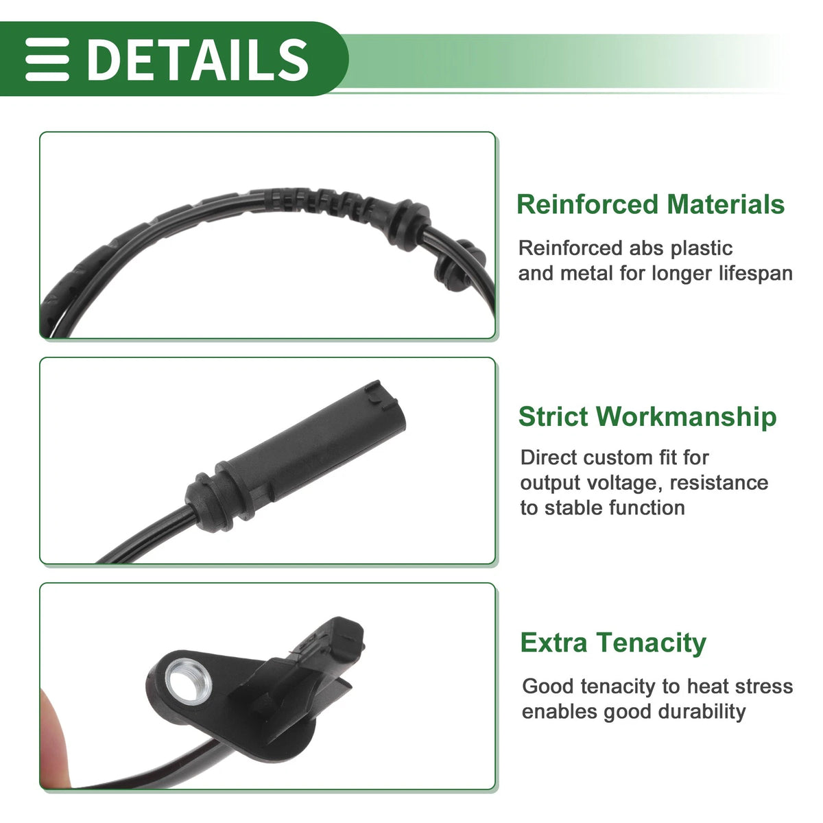 ABS Wheel Speed Sensor Replacement Front for BMW 330i G20 (2019–2022)