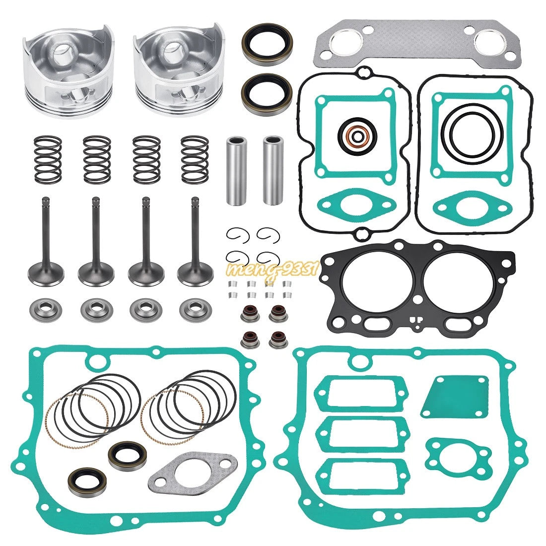 Piston Kit & Ring Valve Gasket Set for EZGO 350cc EH35C (1990–2023)