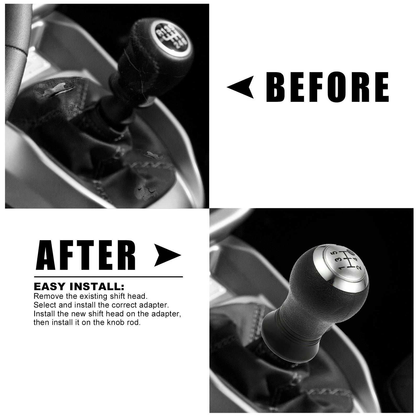 Manual Gear Stick Shift Knob Replacement for Toyota Yaris (2005–2010)
