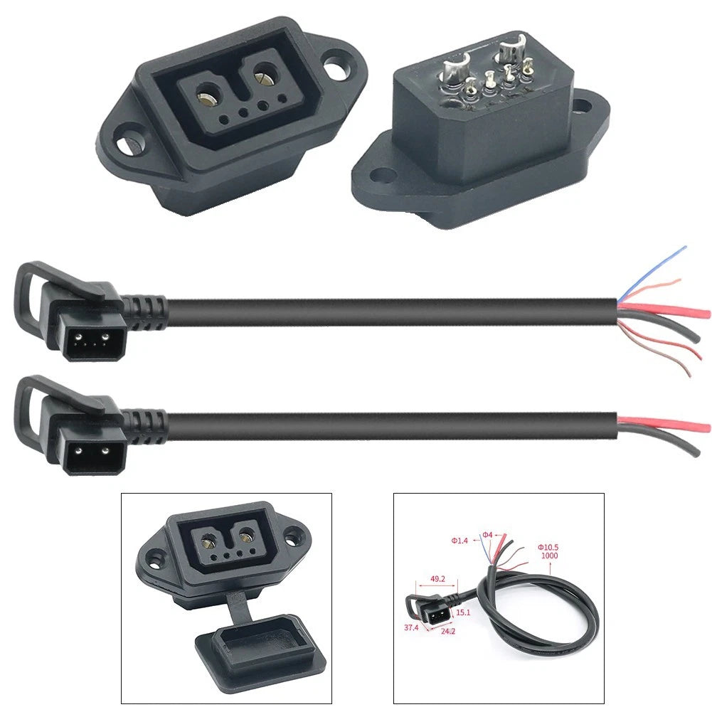 Flexible Male Elbow ACDC Power Connector for Lithium Energy Products