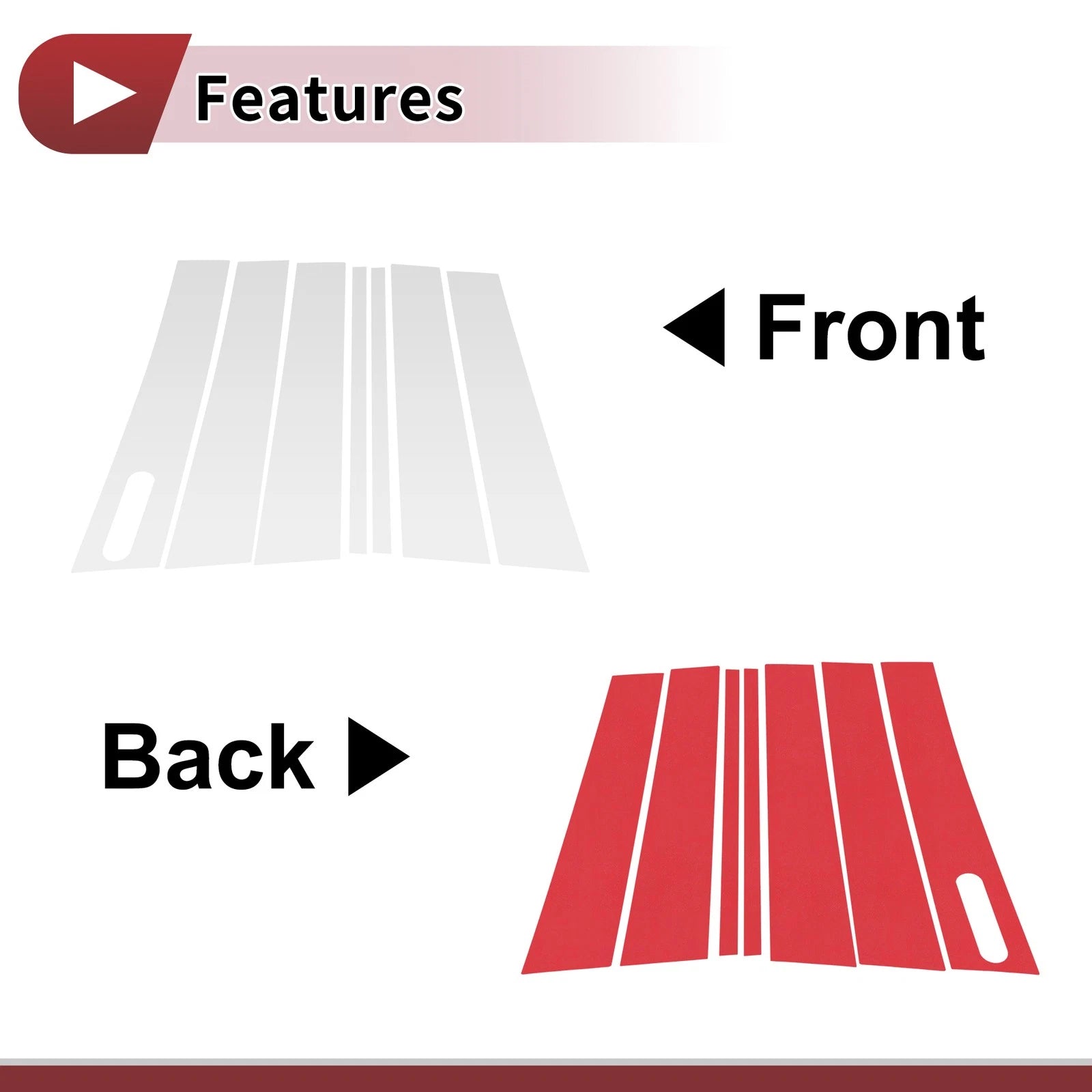 Door Pillar Window Trim for Ford Explorer (2002–2010) Silver Tone