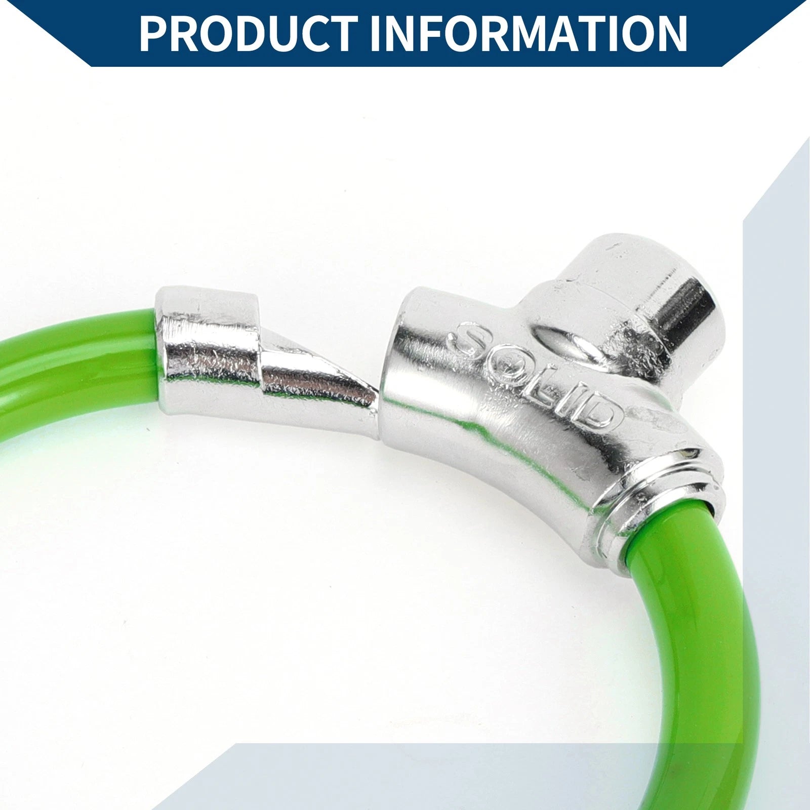 Portable Ring Cable Bike Lock 46cm Anti Theft for Green Mini Lock