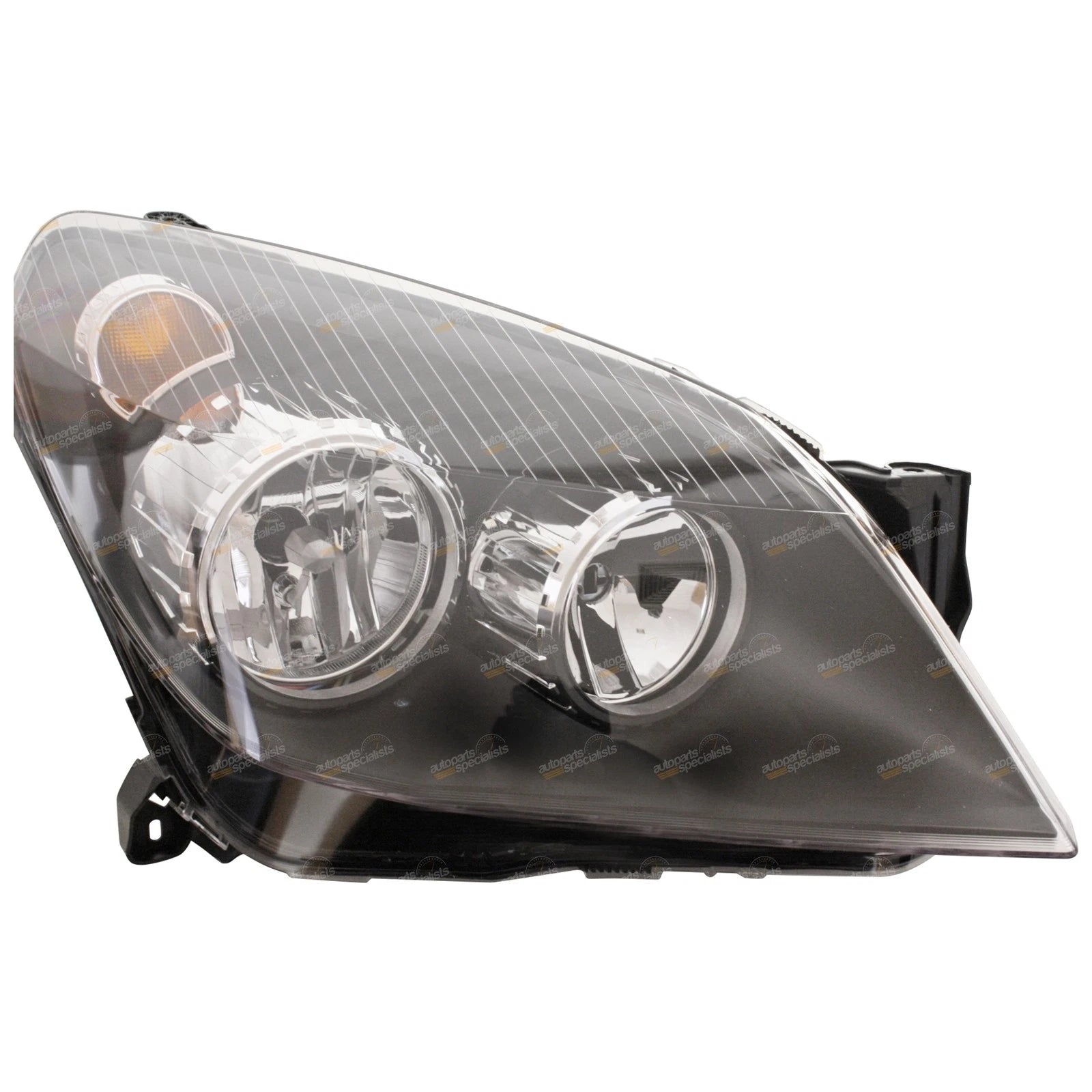 Black Headlights Pair for Holden Astra AH (2004–2006)