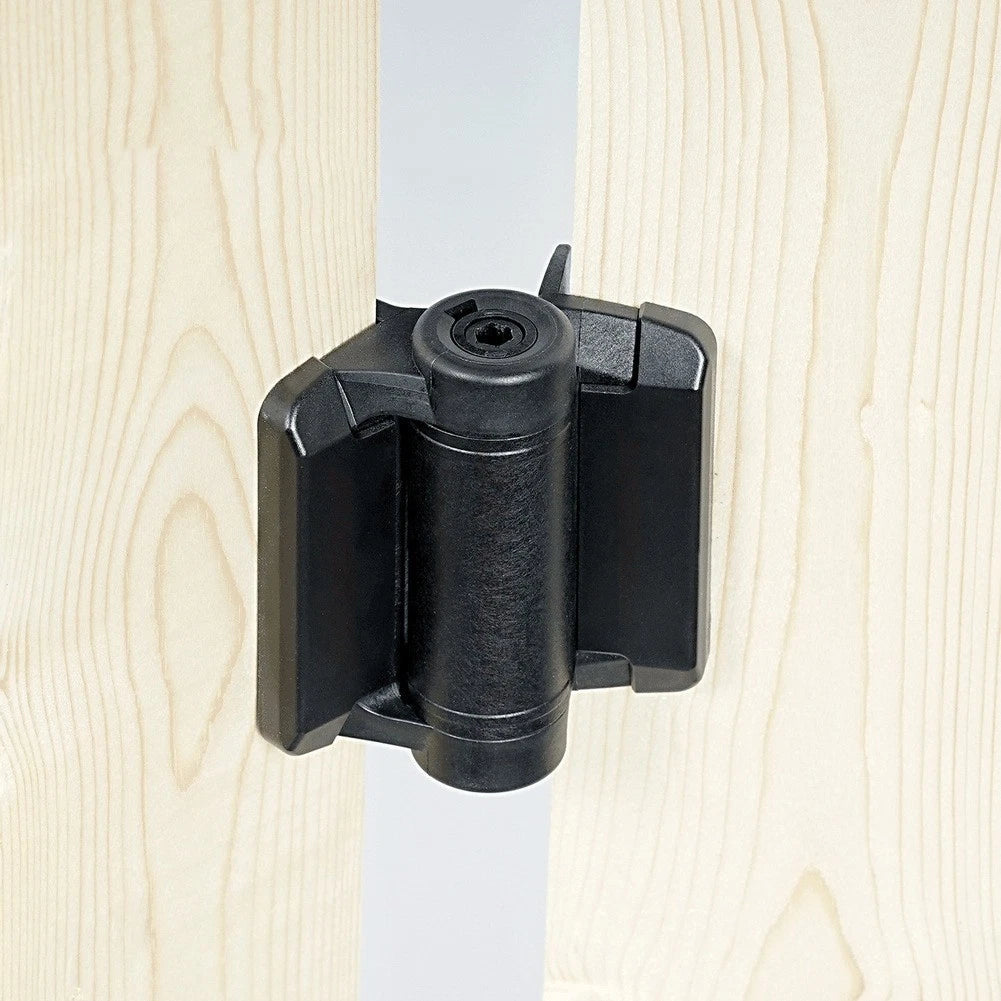 2X Outdoor Pool Gate Hinges for Universal Use (Black)