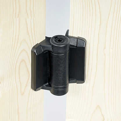 2X Outdoor Pool Gate Hinges for Universal Use (Black)