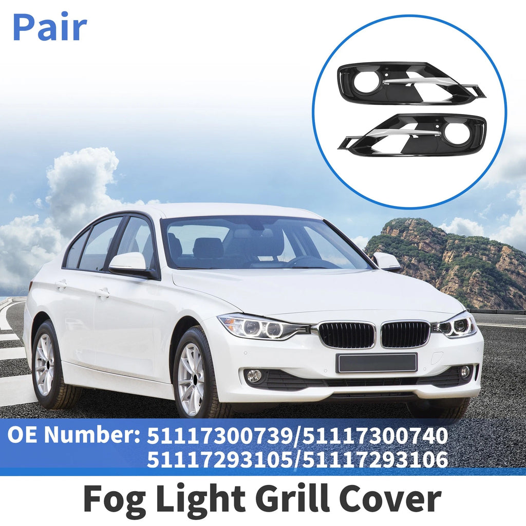 Fog Light Grill Front Set Left Right for BMW 3 Series (2006–2011)