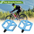 Nylon Bicycle Pedals Universal with Reflective Strips for 14mm Spindle Pair
