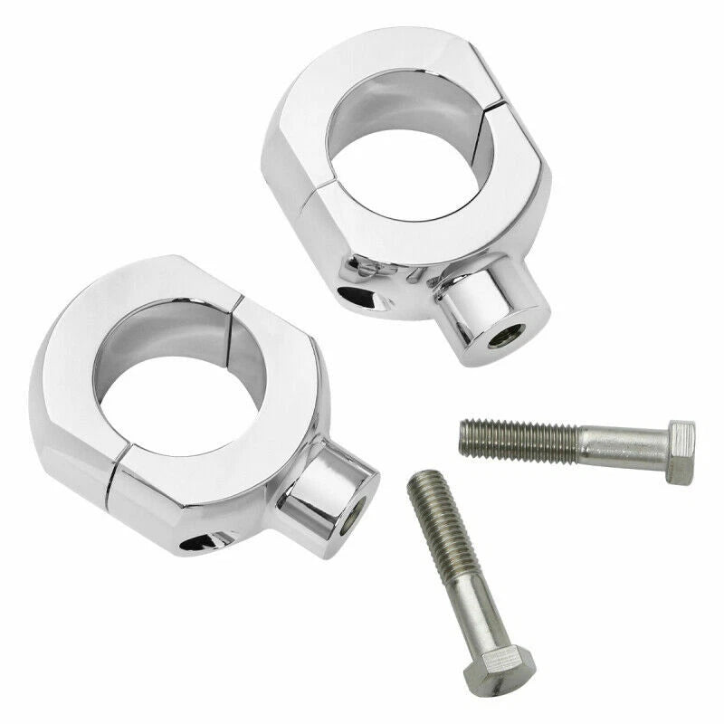 Handlebar Risers for Harley Softail Sportster (1", 1.25", 1.5", 2") Chrome
