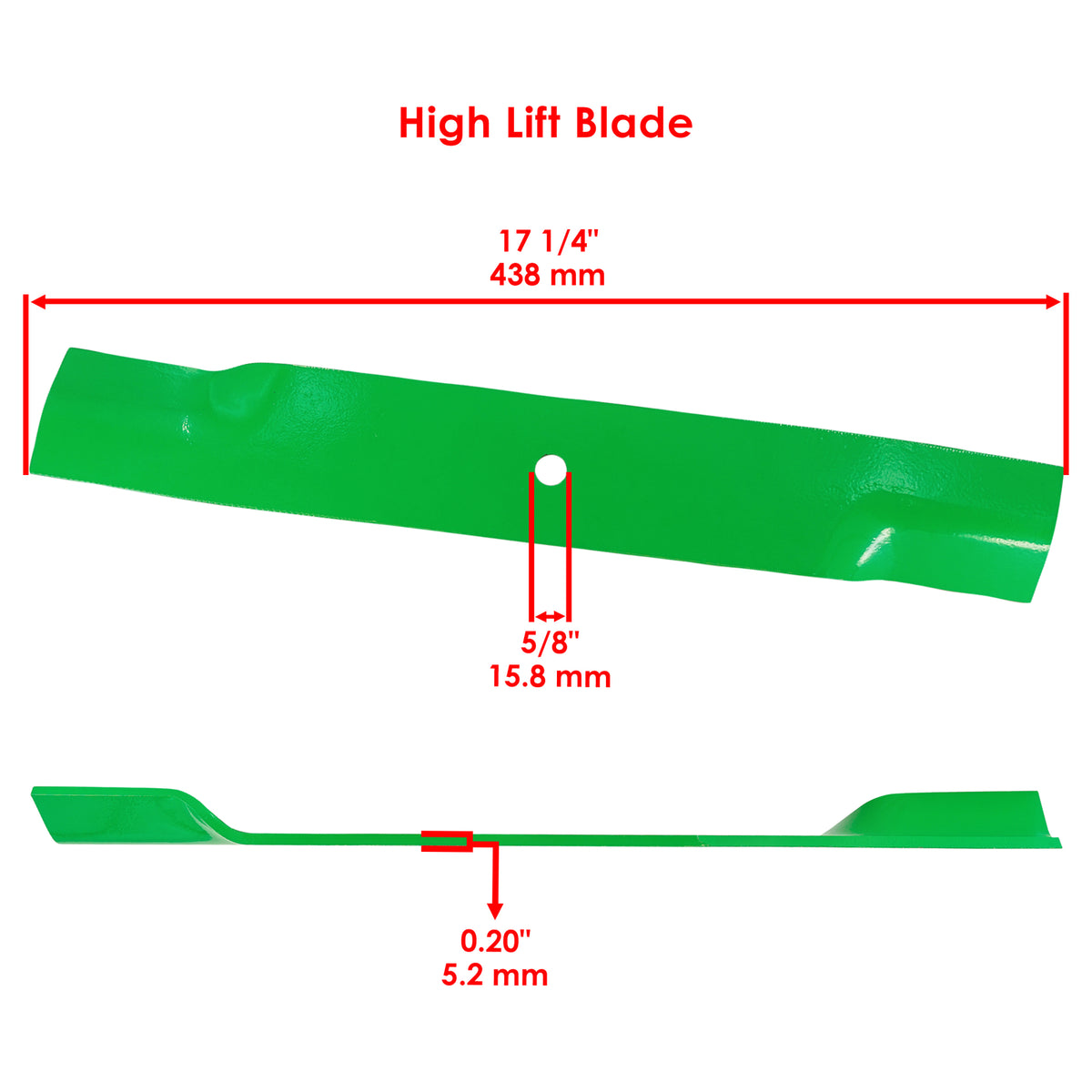 Deck Blade 48 Inch Replacement with Bolts for Dixie Chopper Zee 2 (2013–2018)
