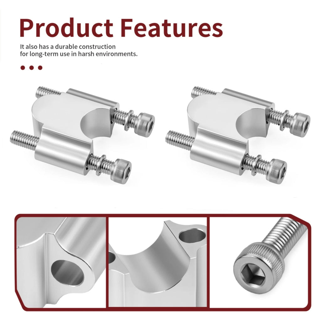 7/8'' Handlebar Risers Bar Kit Clamp 30MM Height for Yamaha ATV Dirt Bike