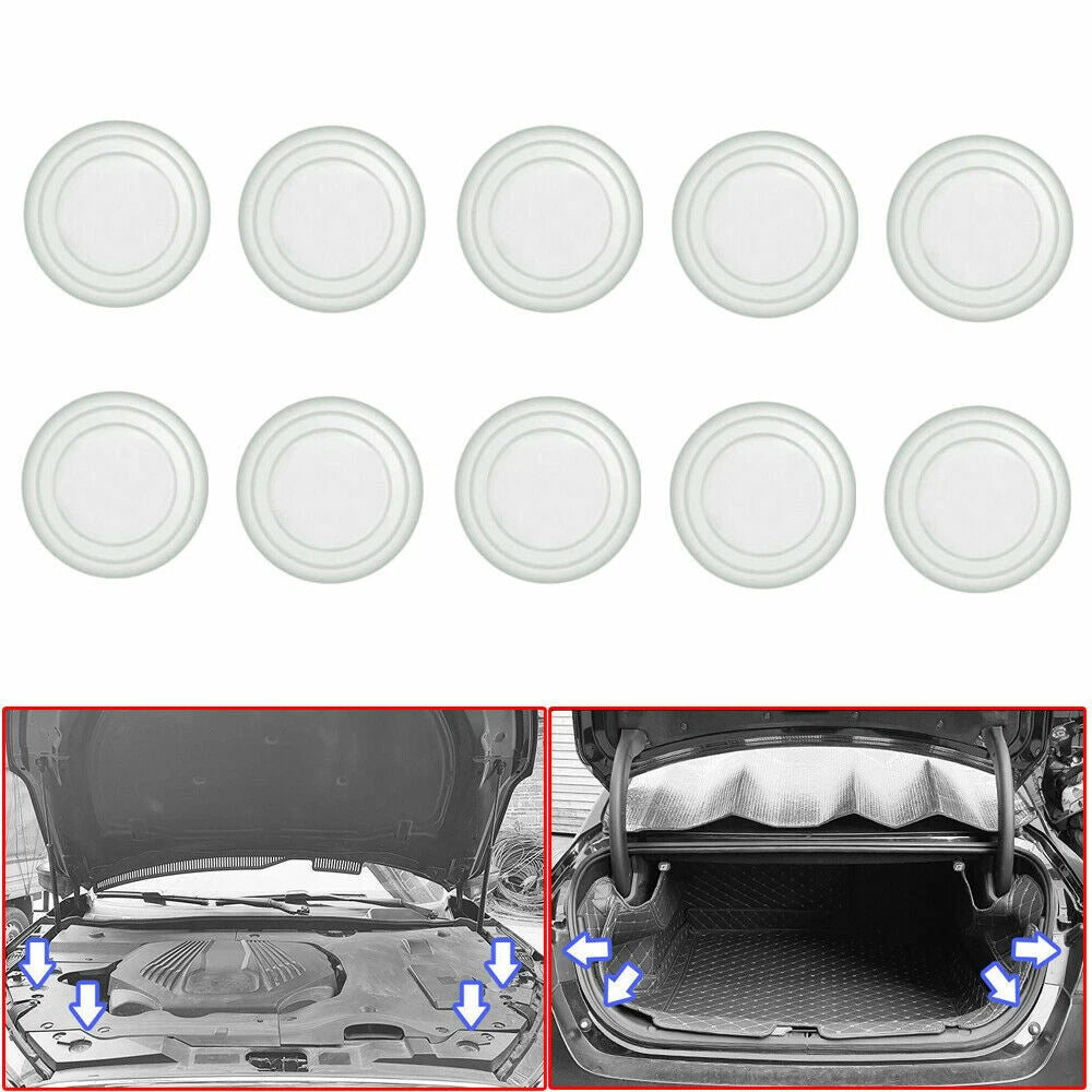 10x Car Door Anti-Shock Protector Pad Accessories Kit