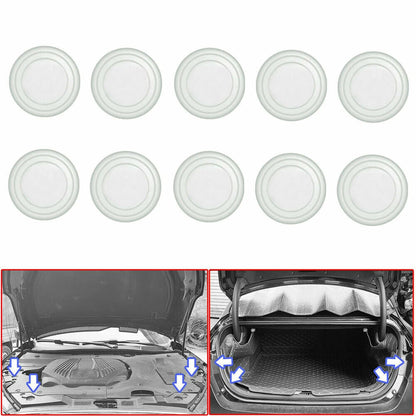 10x Car Door Anti-Shock Protector Pad Accessories Kit