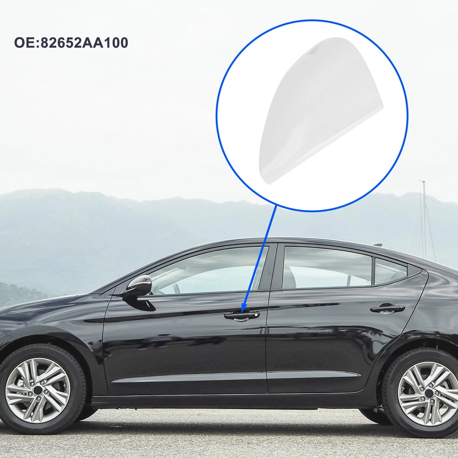 Front Left Door Handle Cover Replacement for Hyundai Elantra (2020–2023)