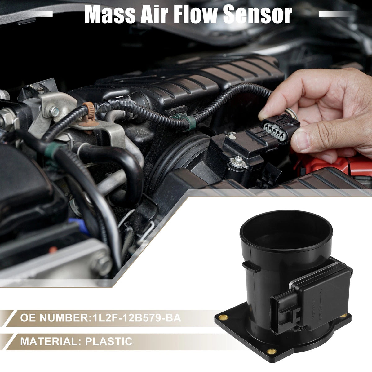 MAF Mass Air Flow Sensor Assembly No. 1L2F-12B579-BA for Ford F-150 (2004–2007)