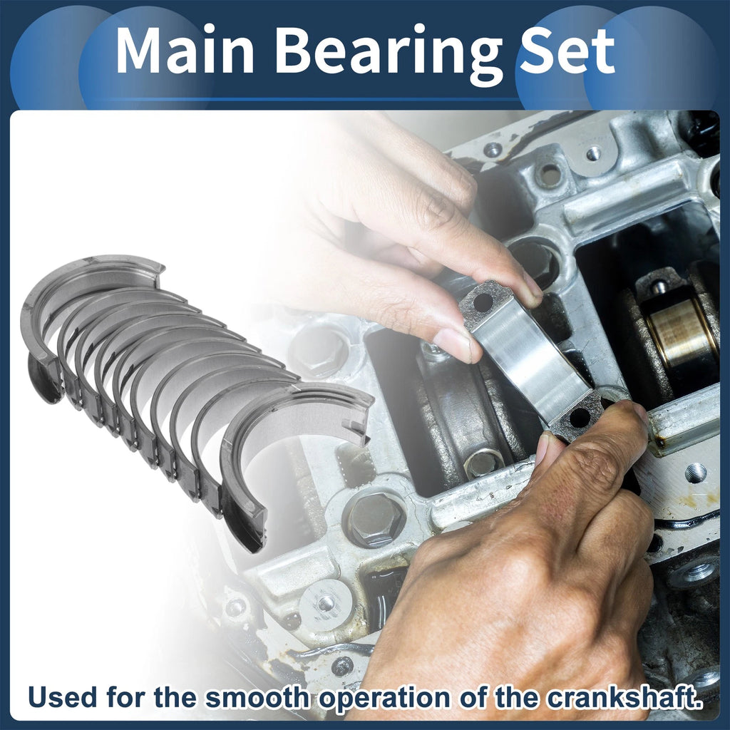 Engine Main Bearing Set Replacement for Volkswagen Polo (1999–2009) 10 Piece