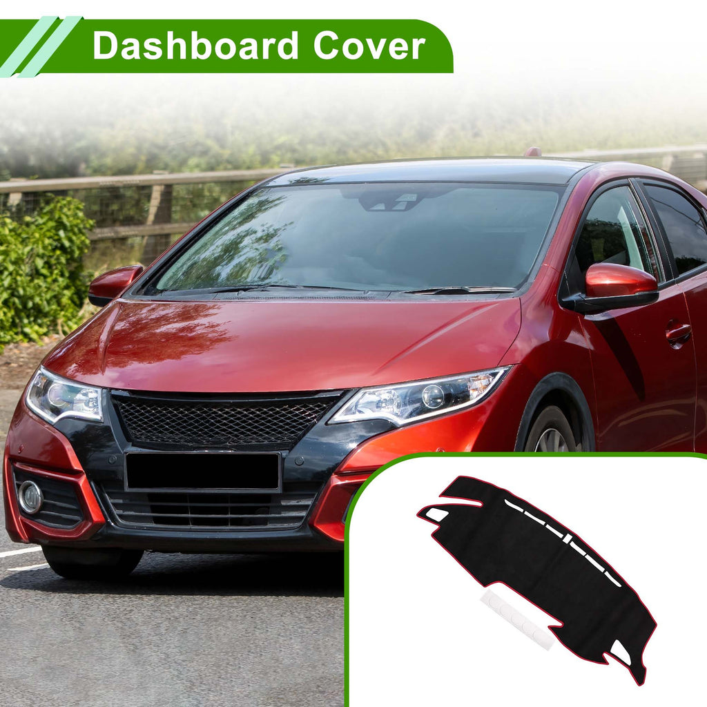 Dashboard Dash Cover Mat Replacement for Honda Civic Type R (2017–2024)