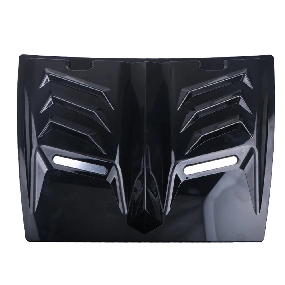 Glossy Black Universal Car Hood Vent Scoop Cover Air Intake Grille Trim
