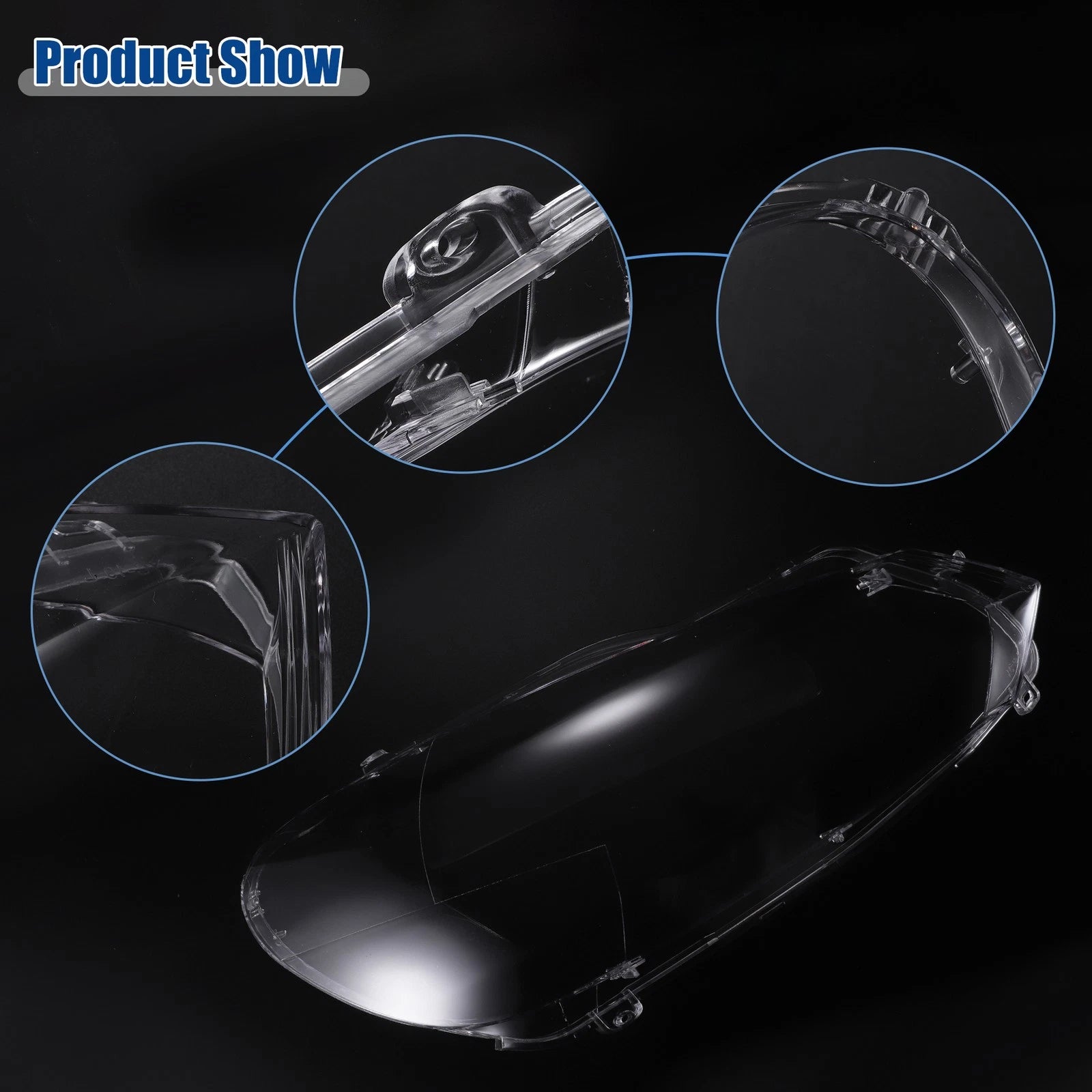 Headlight Clear Lens Cover Pair for Volkswagen Golf 6 (2010–2015)