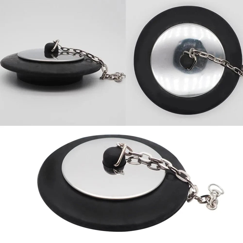 Rubber Wash Basin Bathtub Stopper Chain for Universal Fit